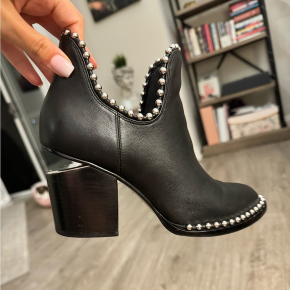 🖤Alexander Wang Gabi Cut-out Studded High Heel Booties - Picture 8 of 10